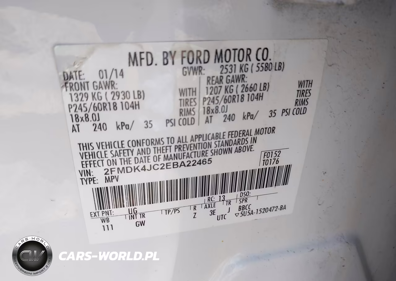 2014 Ford Edge Sel VIN:2FMDK4JC2EBA22465 - 9