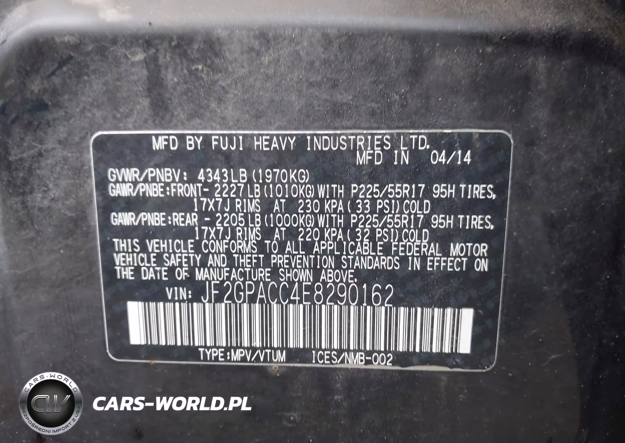 2014 Subaru Xv Crosstrek 2.0I Premium VIN:JF2GPACC4E8290162 - 9