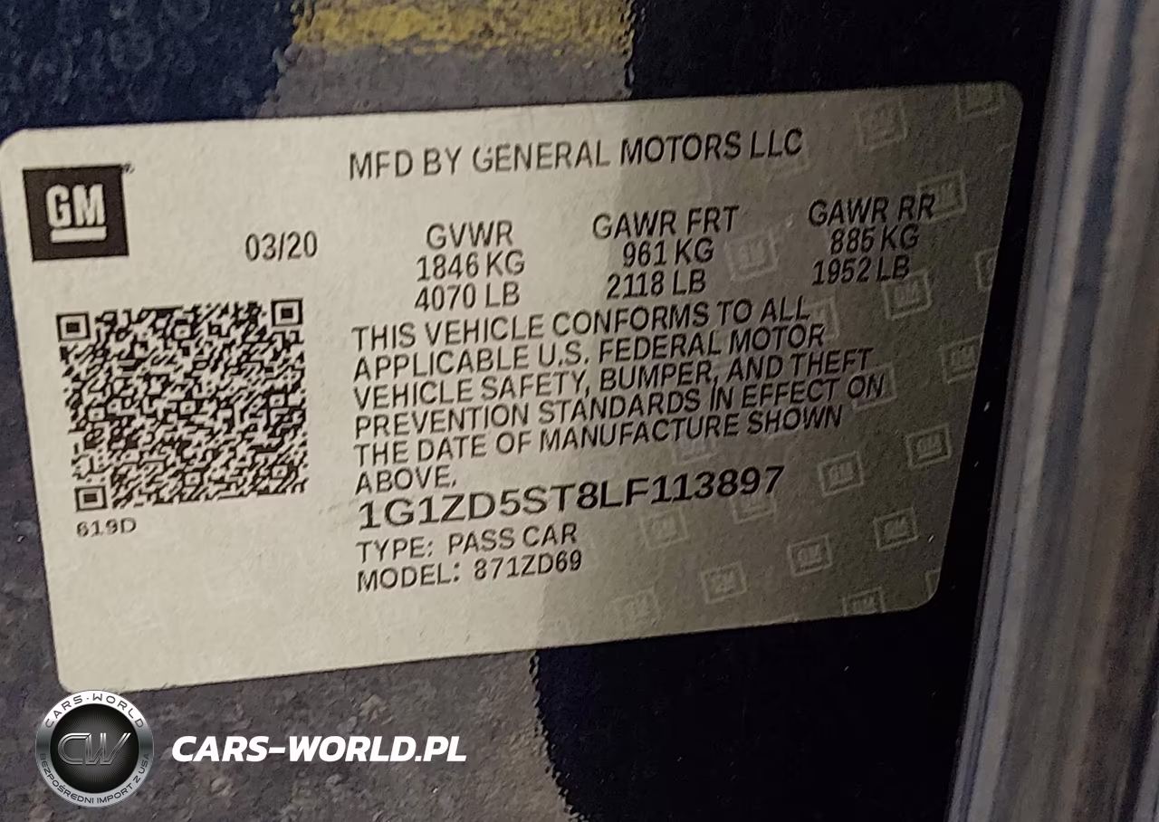 2020 Chevrolet Malibu Fwd Lt VIN:1G1ZD5ST8LF113897 - 9
