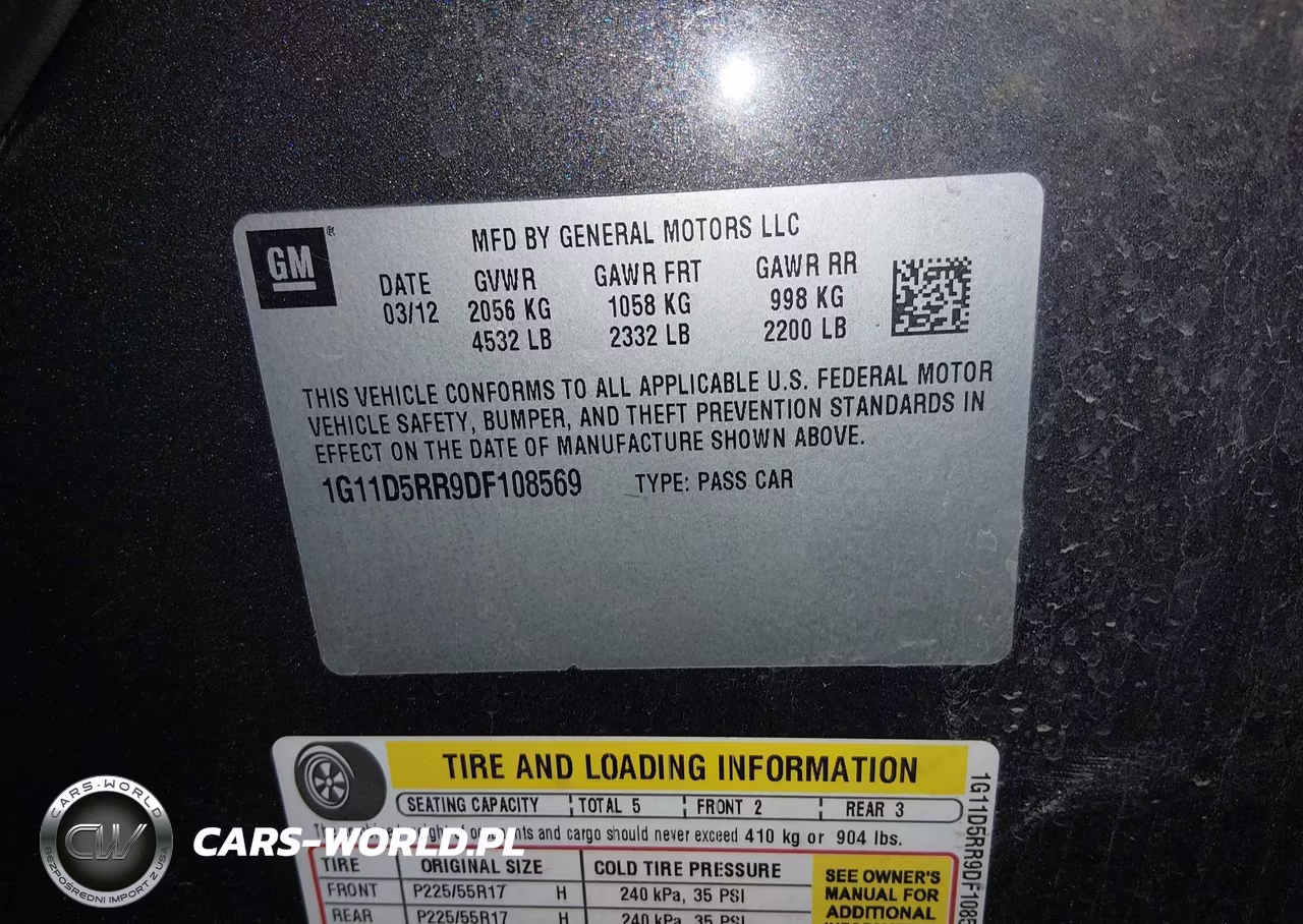 2013 Chevrolet Malibu Eco VIN:1G11D5RR9DF108569 - 9