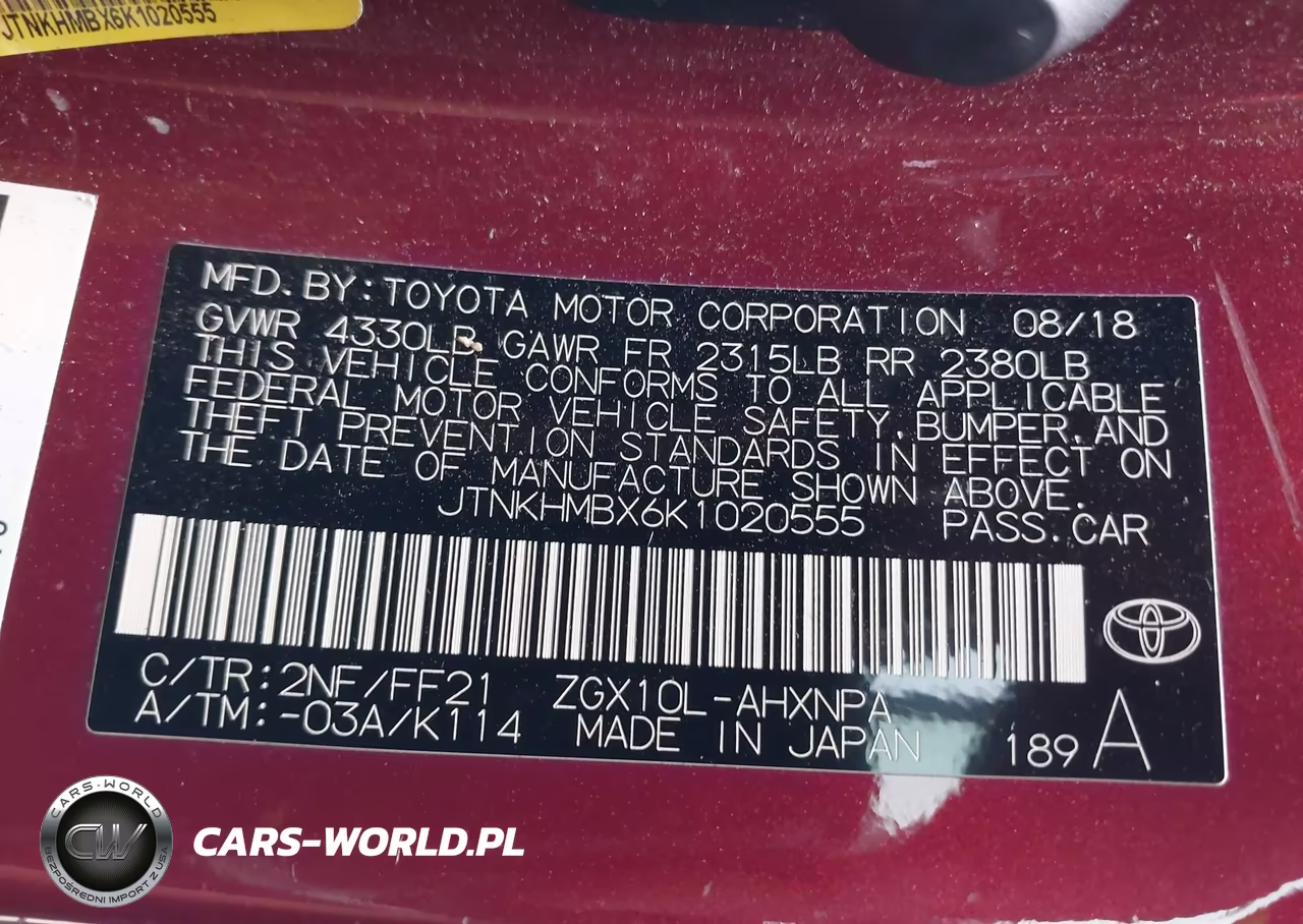 2019 Toyota C-Hr Xle VIN:JTNKHMBX6K1020555 - 9