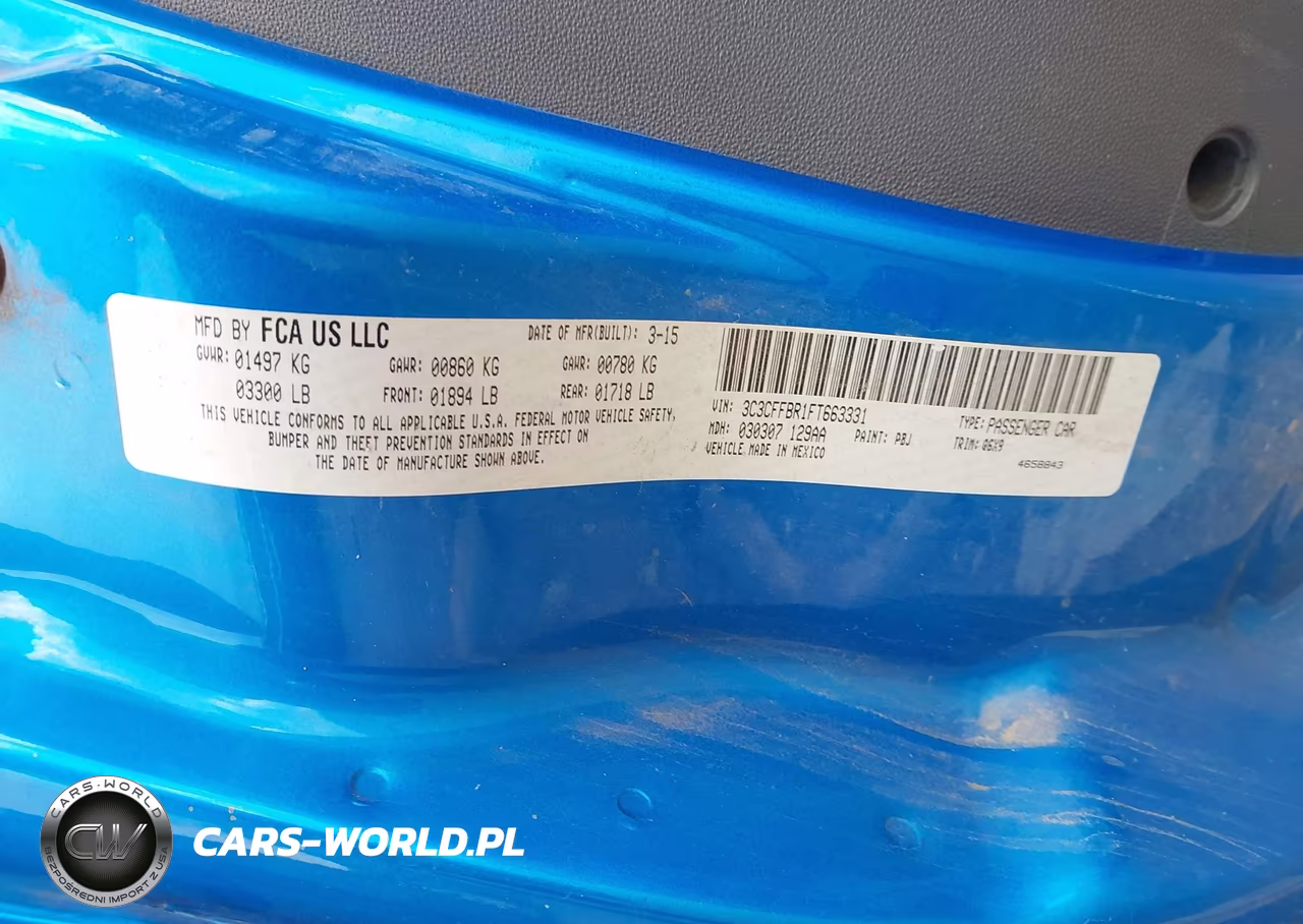 2015 Fiat 500 Sport VIN:3C3CFFBR1FT663331 - 9