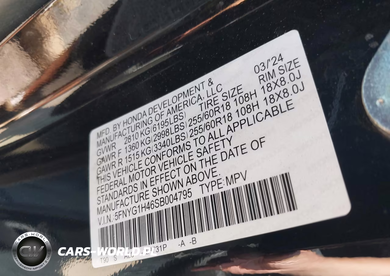 2025 Honda Pilot Ex-L VIN:5FNYG1H46SB004795 - 9