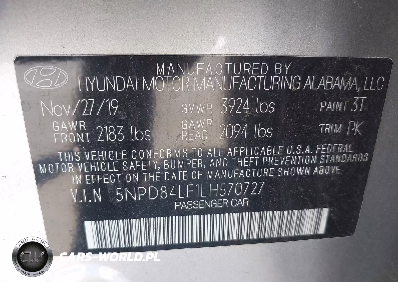 2020 Hyundai Elantra Sel VIN:5NPD84LF1LH570727 - 9