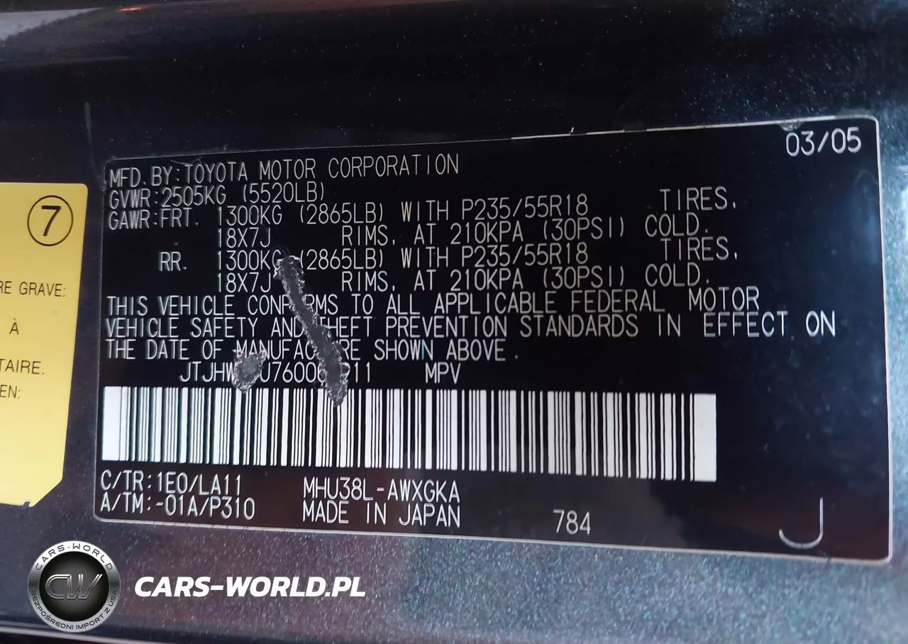 2006 Lexus Rx 400H VIN:JTJHW31U760003911 - 9