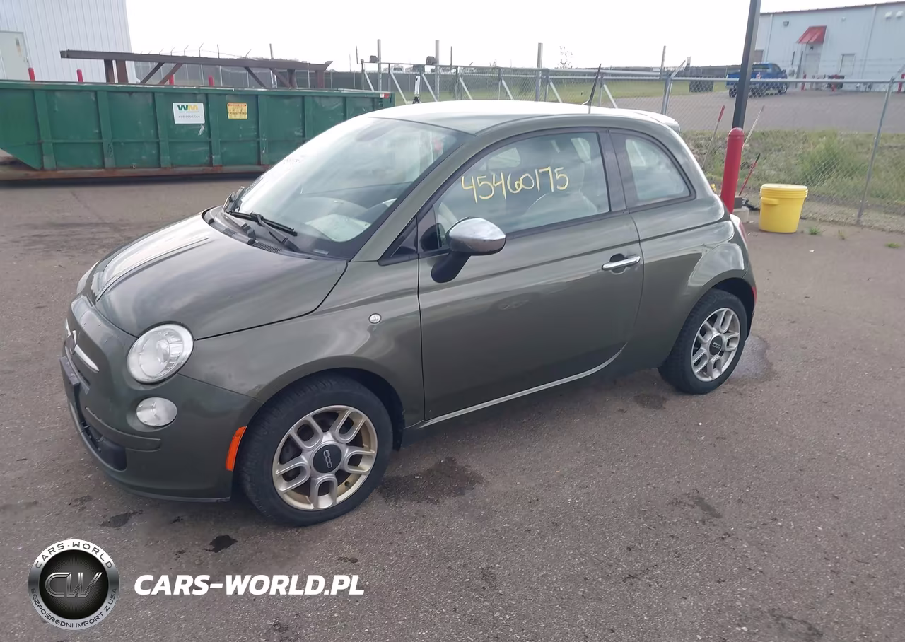 2013 Fiat 500 Pop VIN:3C3CFFAR2DT745647 - 2
