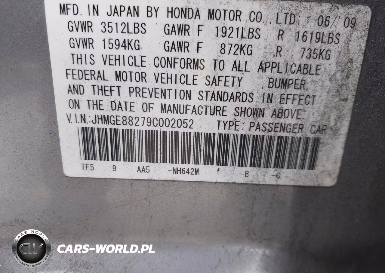 2009 Honda Fit VIN:JHMGE88279C002052 - 9