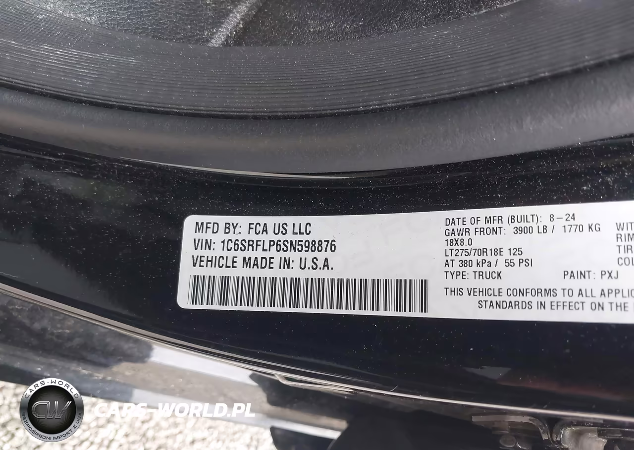 2025 Ram 1500 Rebel 4X4 5'7 Box VIN:1C6SRFLP6SN598876 - 9