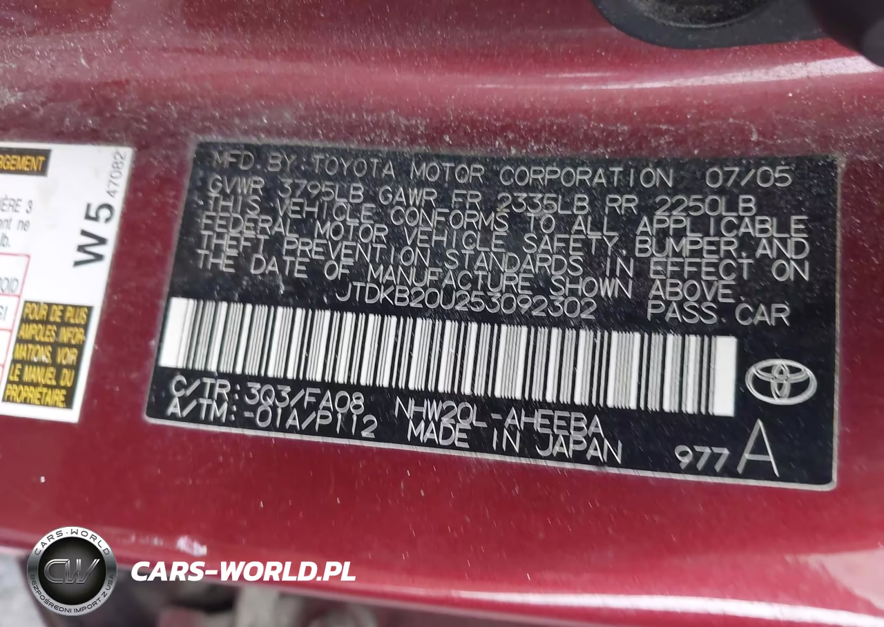 2005 Toyota Prius VIN:JTDKB20U253092302 - 9