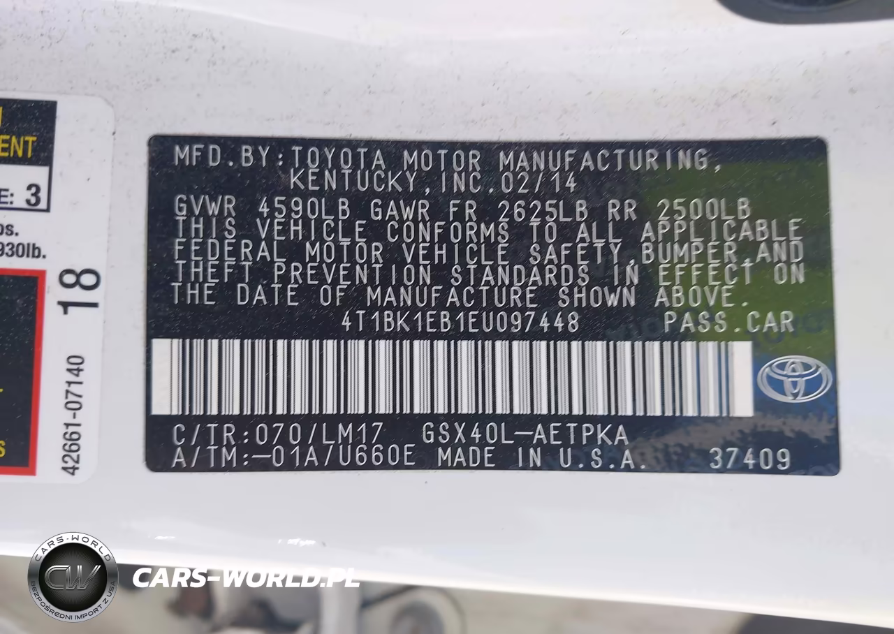 2014 Toyota Avalon Limited VIN:4T1BK1EB1EU097448 - 9
