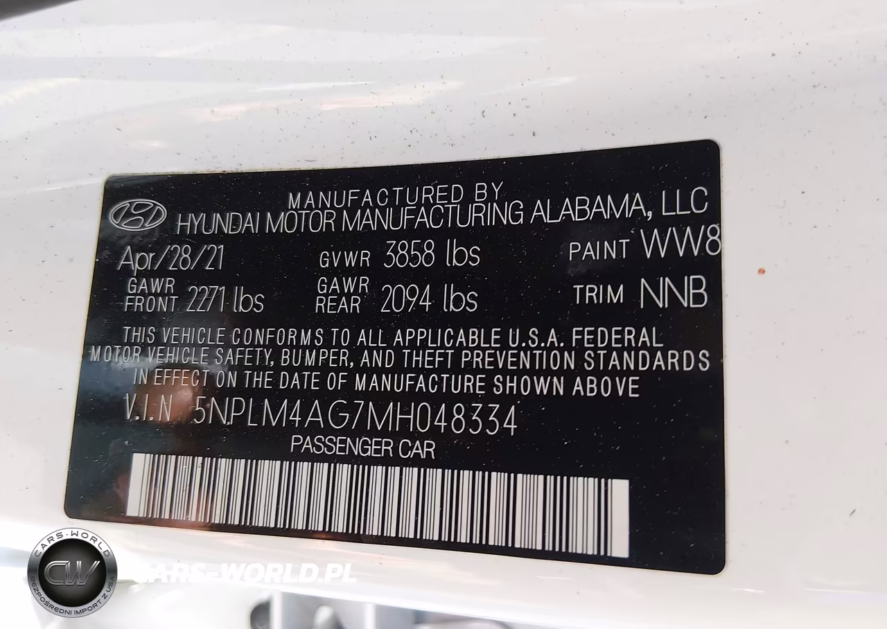 2021 Hyundai Elantra Sel VIN:5NPLM4AG7MH048334 - 9