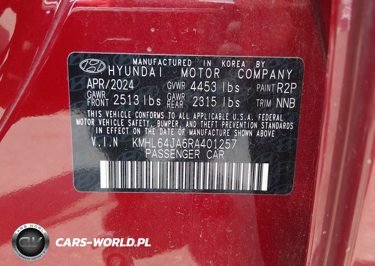 2024 Hyundai Sonata Sel VIN:KMHL64JA6RA401257 - 9
