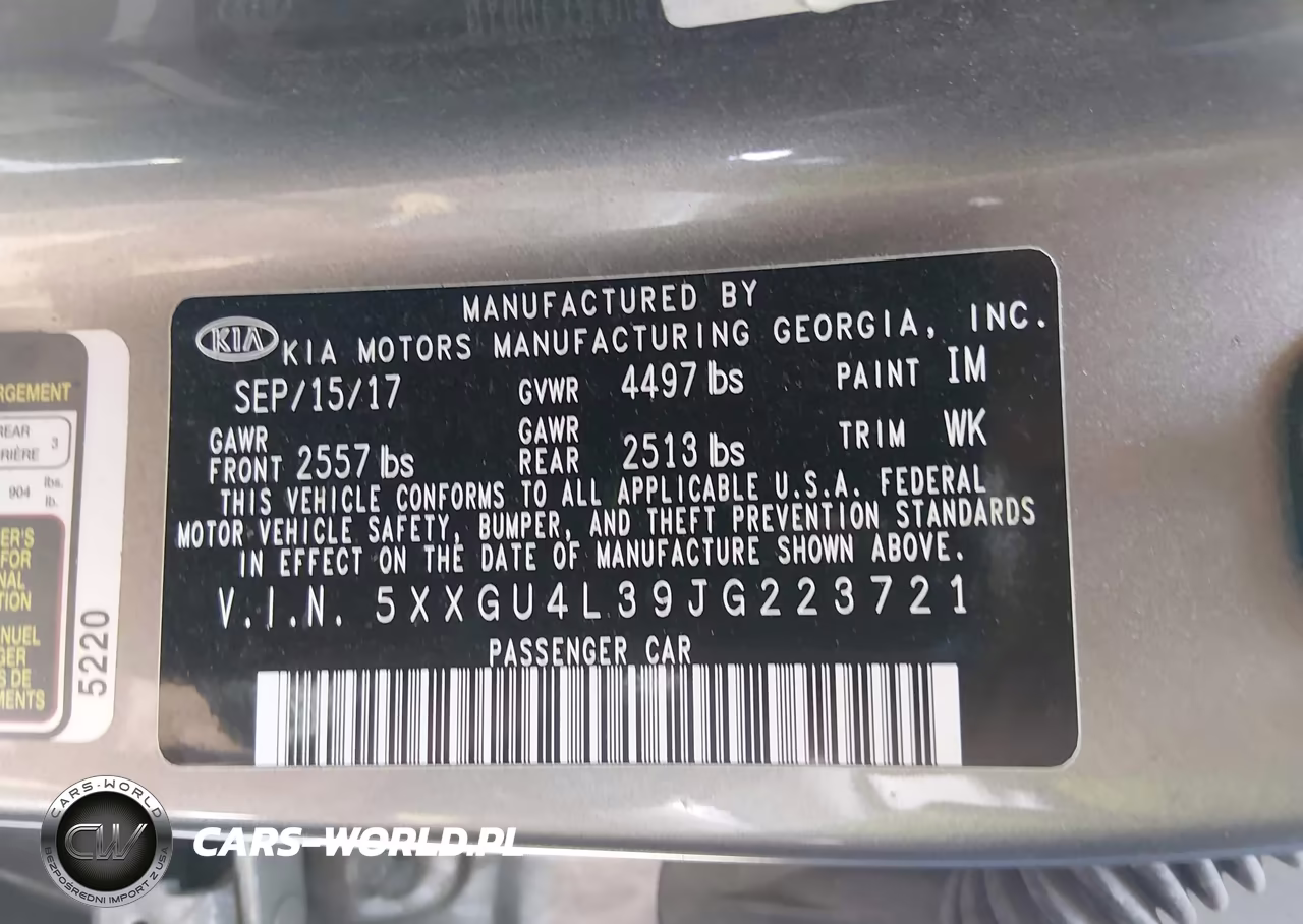 2018 Kia Optima Ex VIN:5XXGU4L39JG223721 - 9