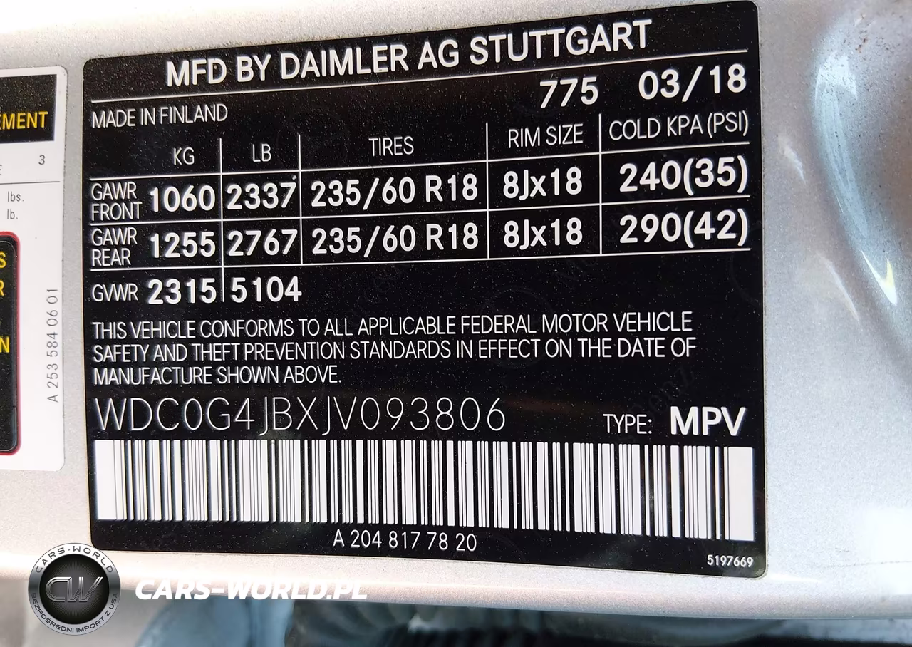 2018 Mercedes-Benz Glc 300 VIN:WDC0G4JBXJV093806 - 9