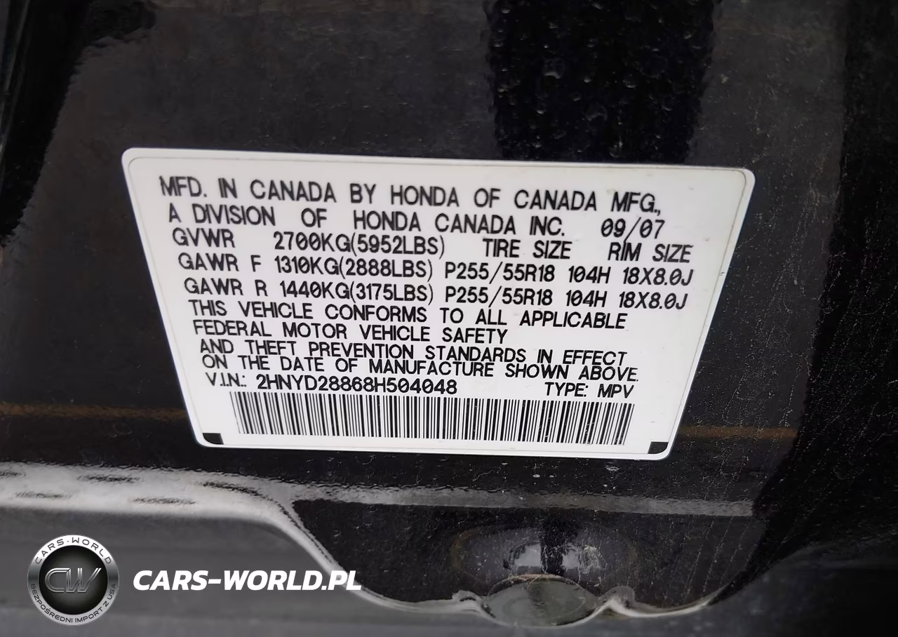 2008 Acura Mdx Sport Package VIN:2HNYD28868H504048 - 9