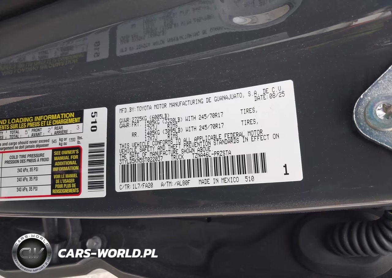 2025 Toyota Tacoma Sr VIN:3TYLD5KN5ST022037 - 9