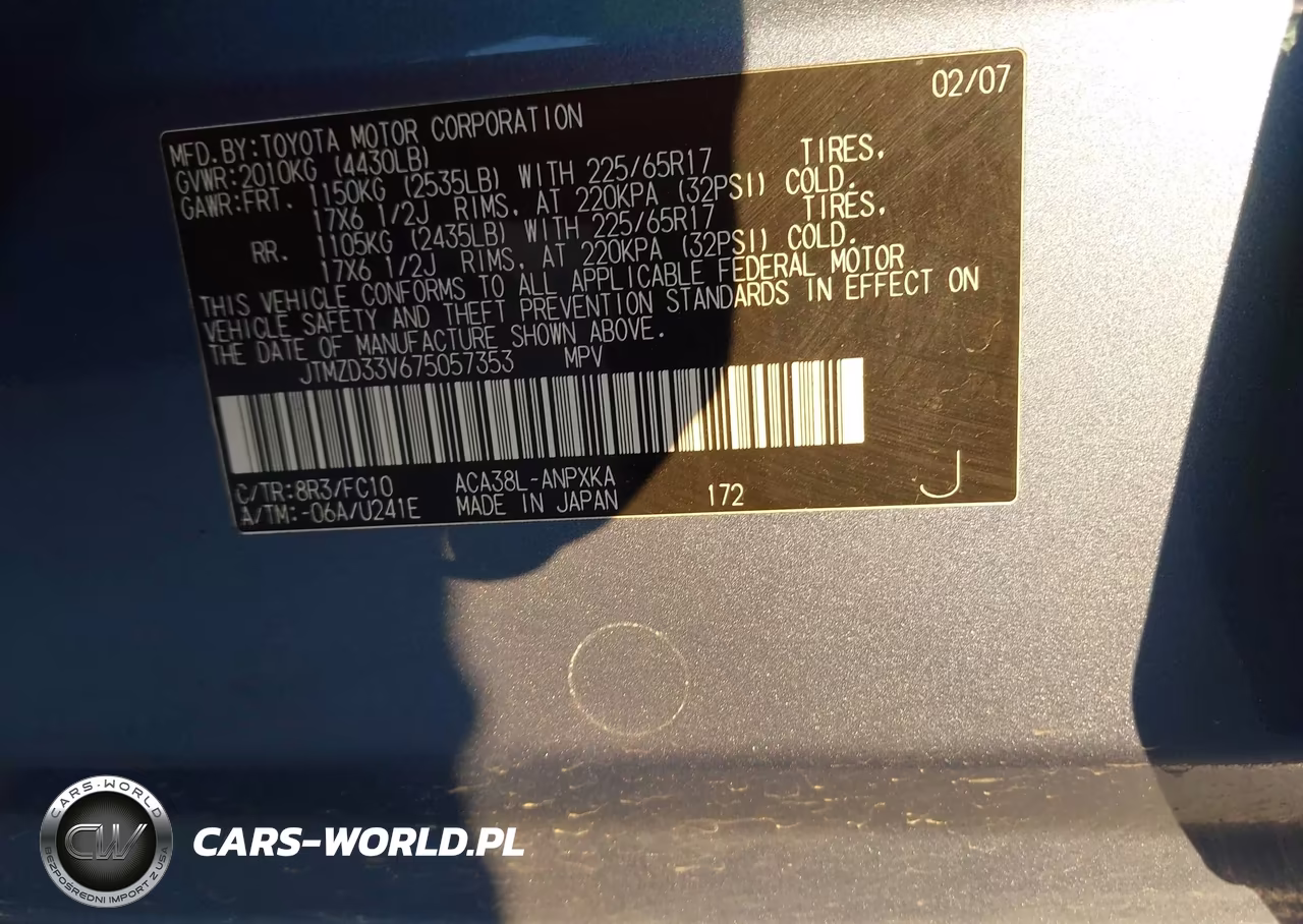 2007 Toyota Rav4 VIN:JTMZD33V675057353 - 9