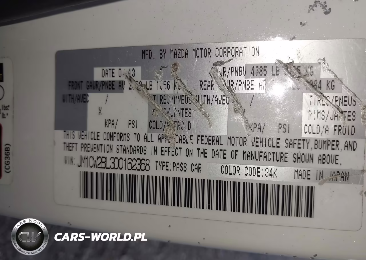 2013 Mazda Mazda5 Sport VIN:JM1CW2BL3D0162368 - 9
