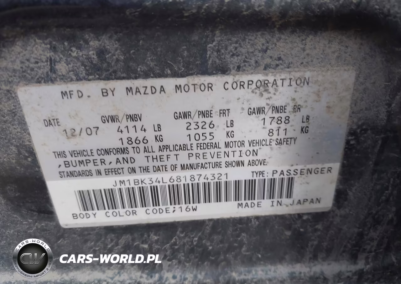 2008 Mazda Mazdaspeed3 Grand Touring VIN:JM1BK34L681874321 - 9