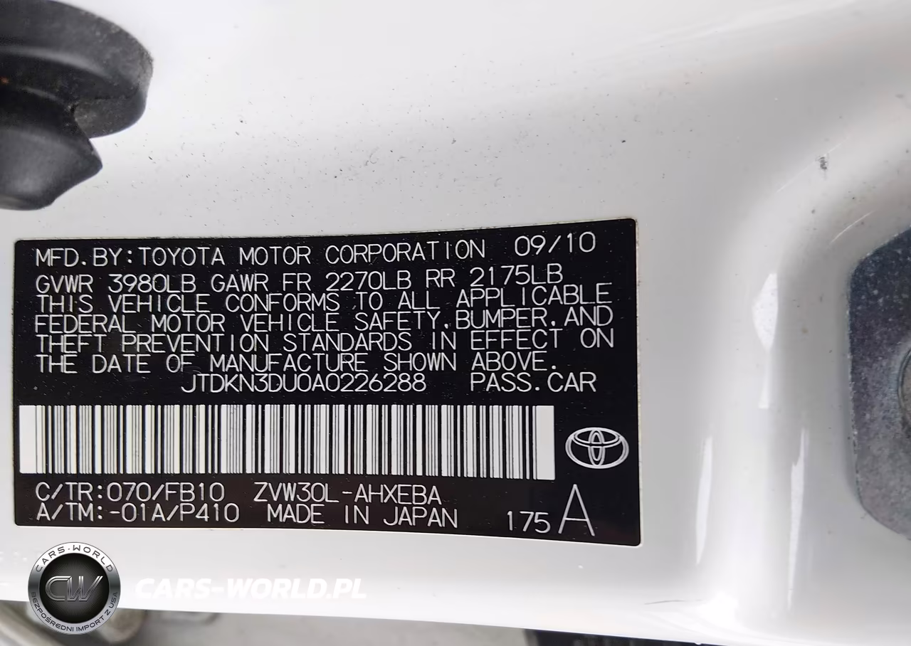 2010 Toyota Prius Ii VIN:JTDKN3DU0A0226288 - 9