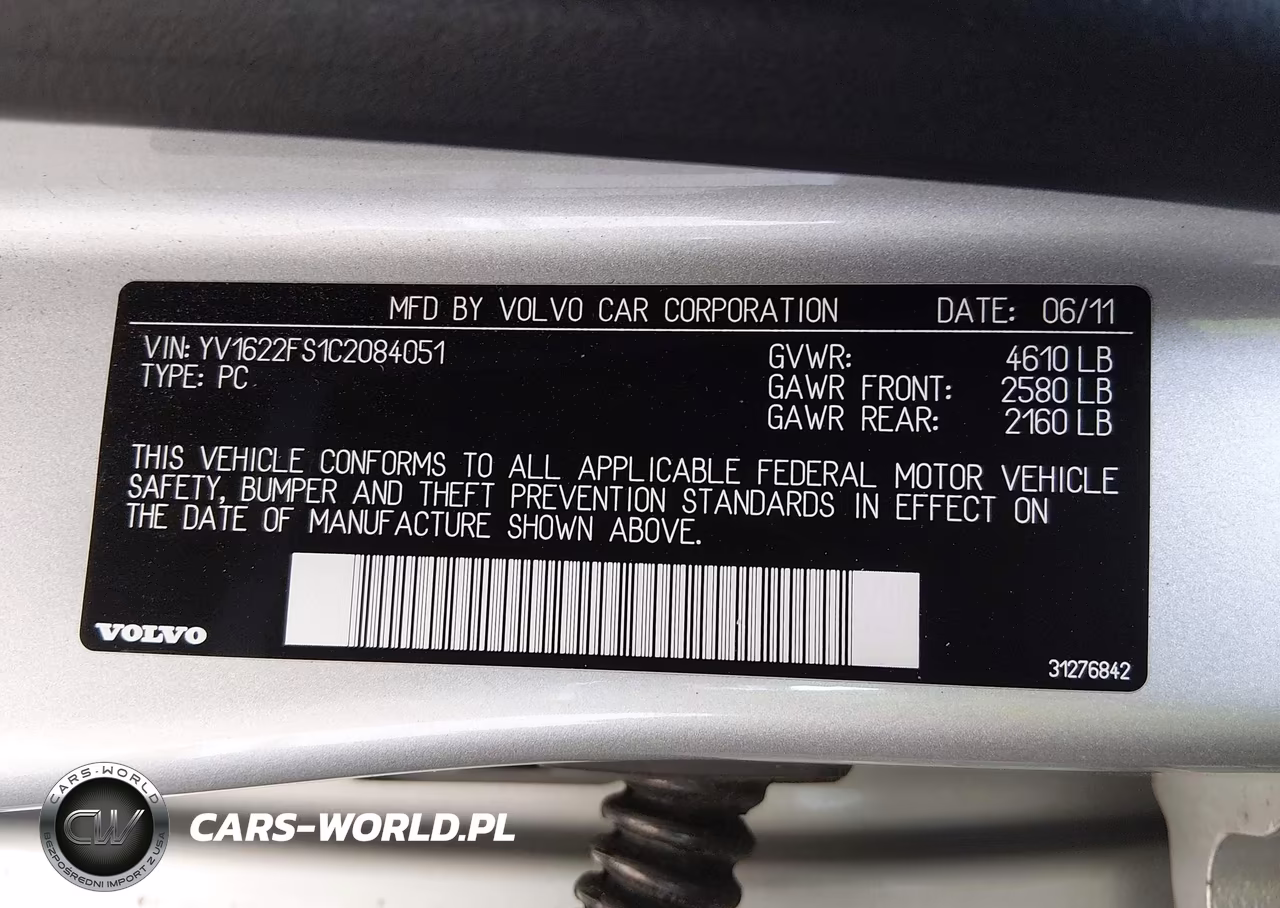2012 Volvo S60 T5 VIN:YV1622FS1C2084051 - 9