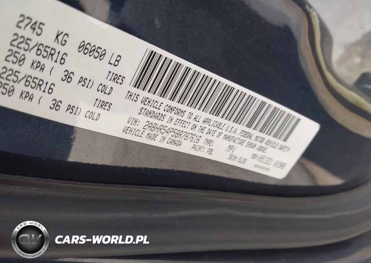 2008 Chrysler Town & Country Touring VIN:2A8HR54P58R787616 - 9