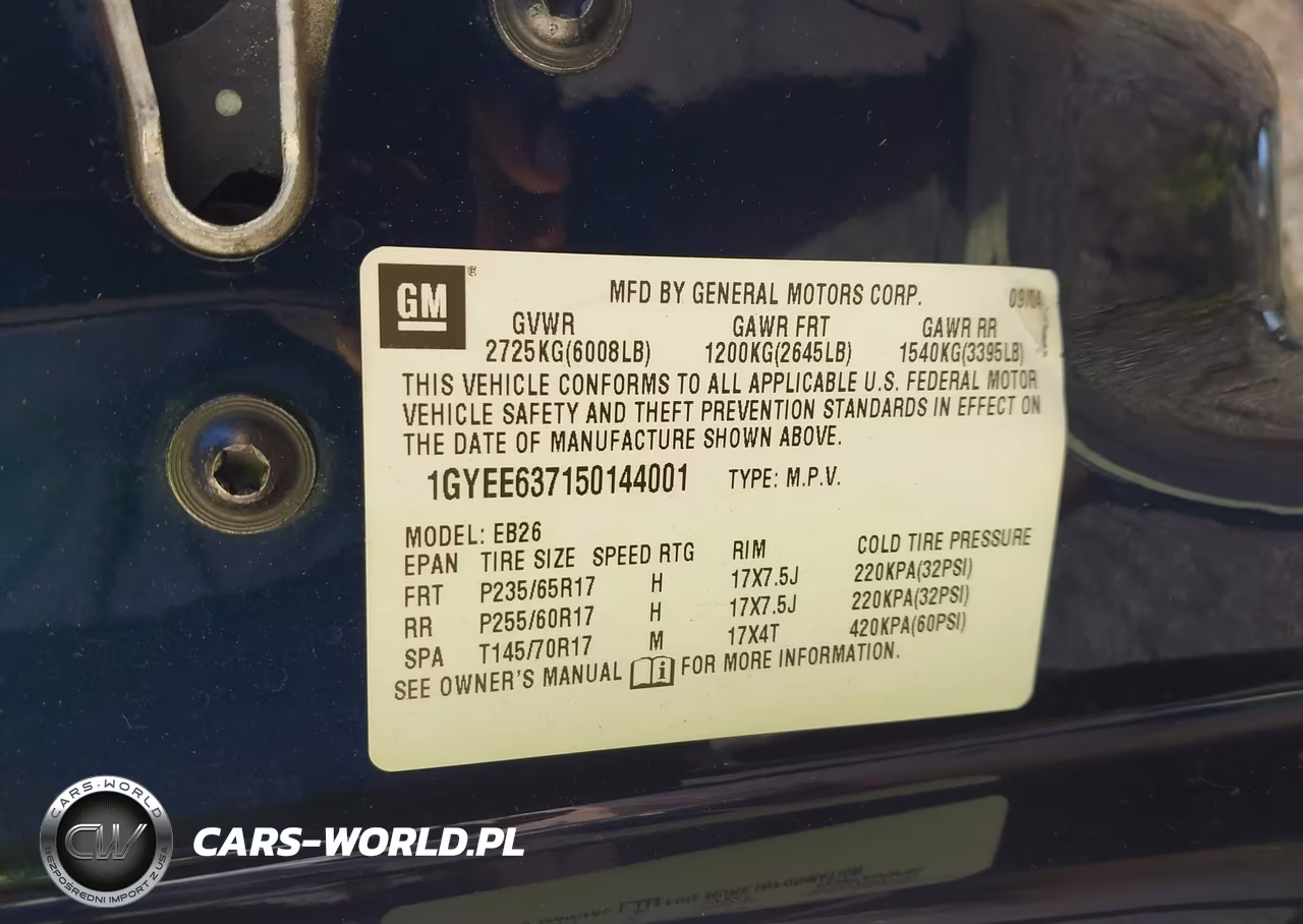 2005 Cadillac Srx V6 VIN:1GYEE637150144001 - 9