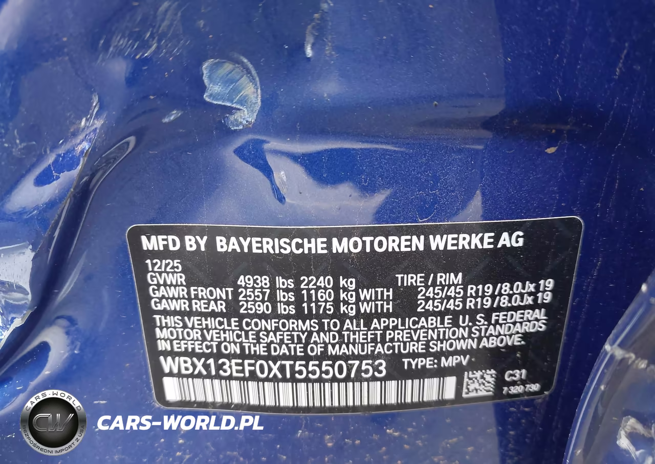 2026 BMW X1 M35I VIN:WBX13EF0XT5550753 - 9