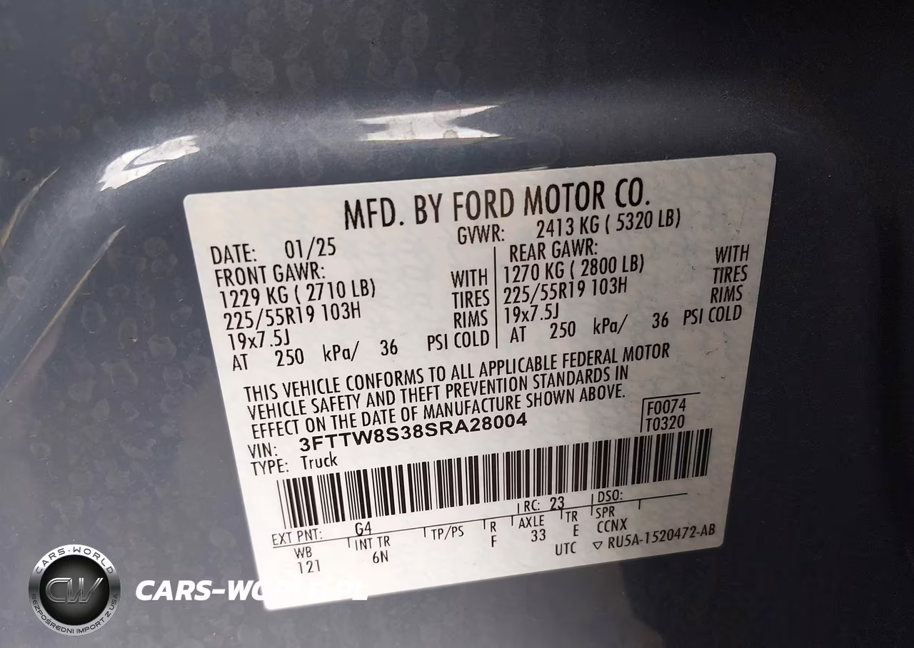 2025 Ford Maverick Lariat VIN:3FTTW8S38SRA28004 - 9