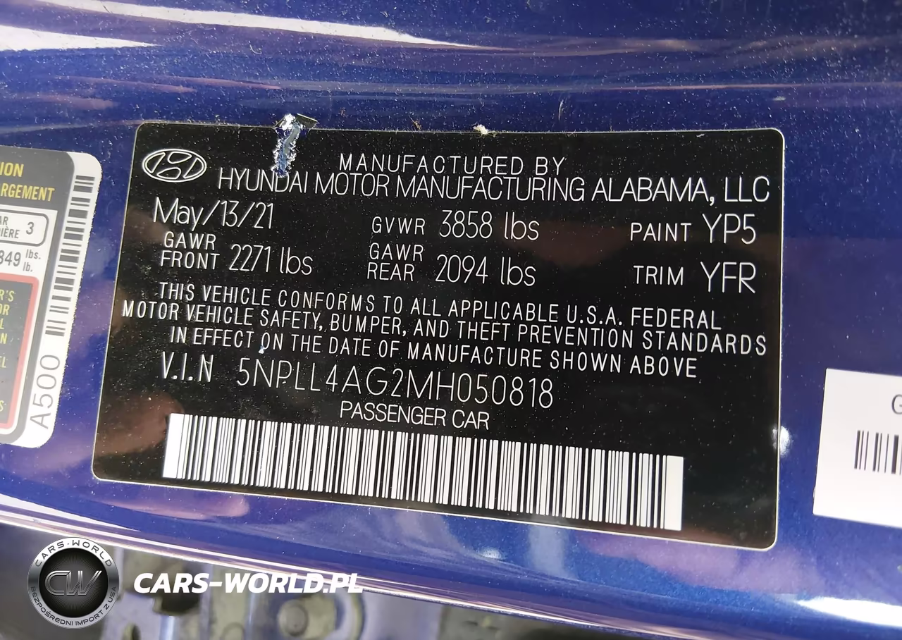 2021 Hyundai Elantra Se VIN:5NPLL4AG2MH050818 - 9