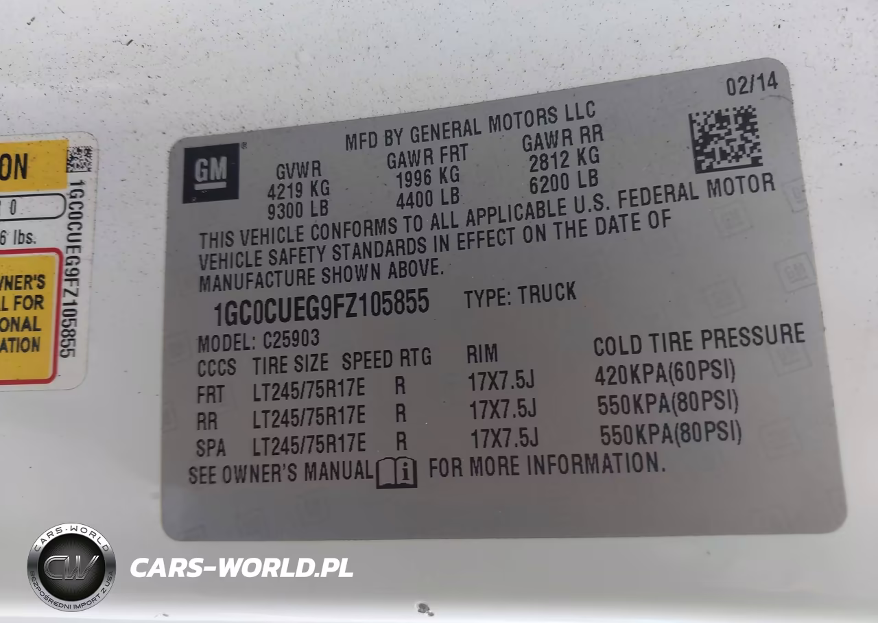 2015 Chevrolet Silverado Utility - Service Truck VIN:1GC0CUEG9FZ105855 - 9