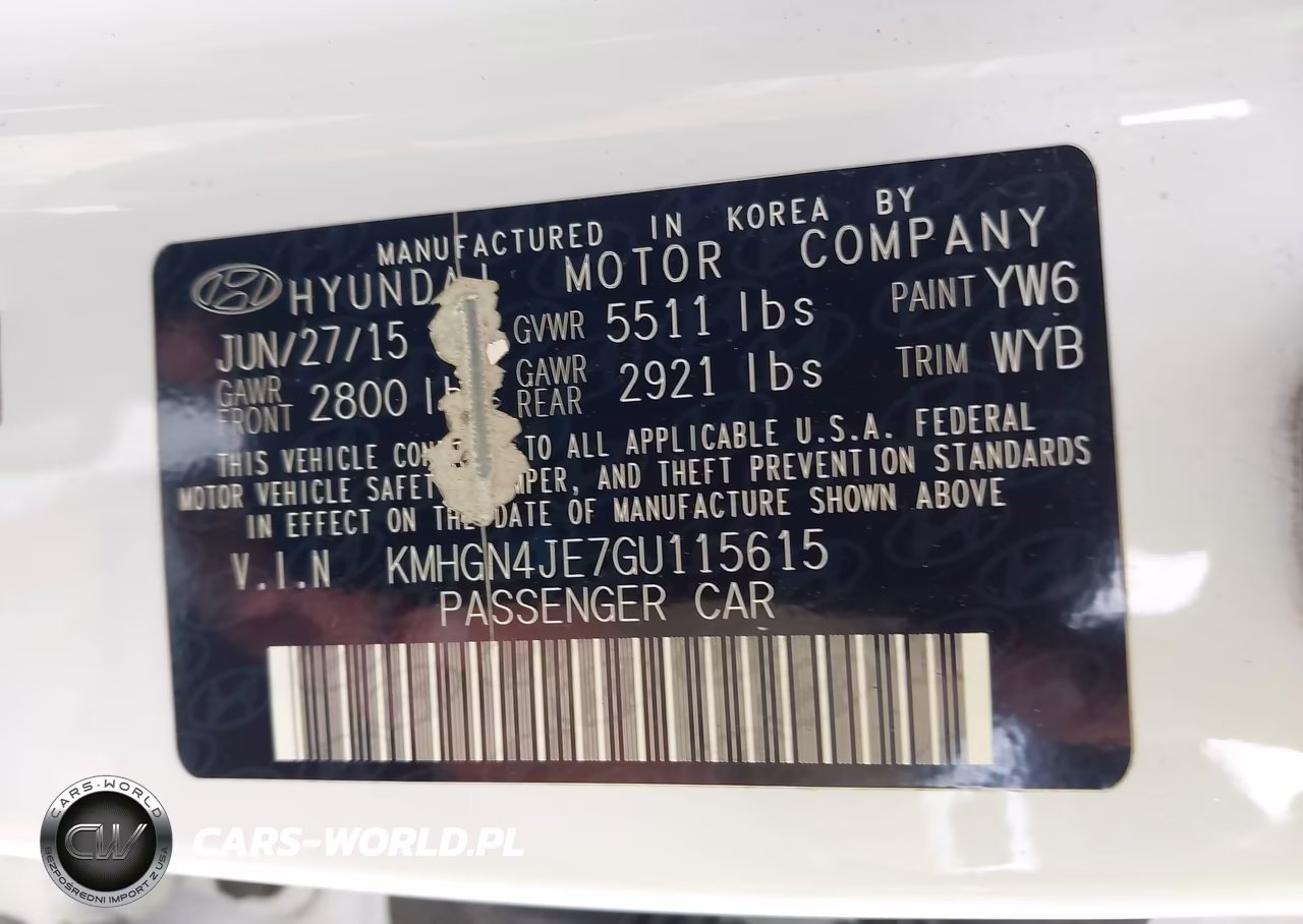 2016 Hyundai Genesis 3.8 VIN:KMHGN4JE7GU115615 - 9