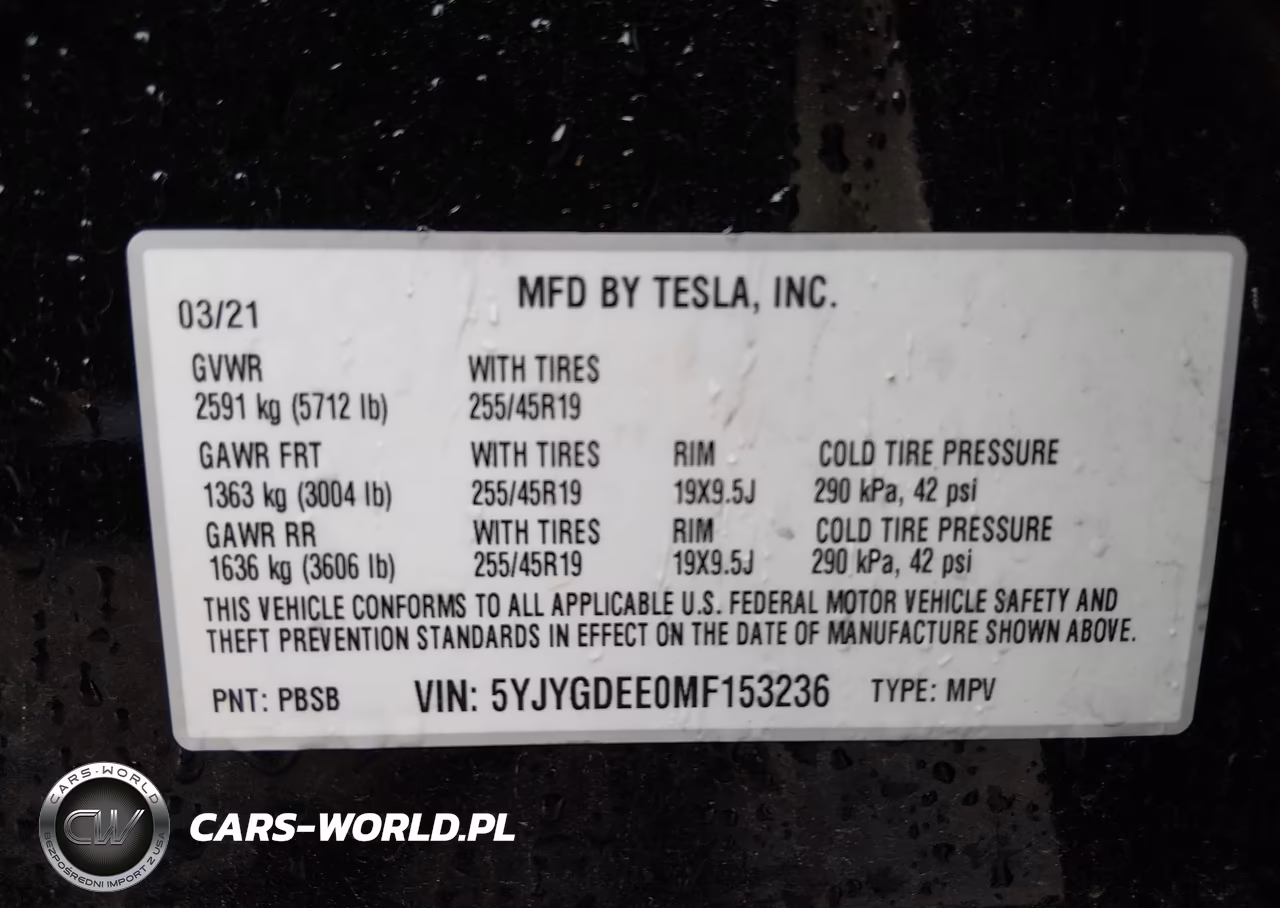 2021 Tesla Model Y Long Range Dual Motor All-Wheel Drive VIN:5YJYGDEE0MF153236 - 9