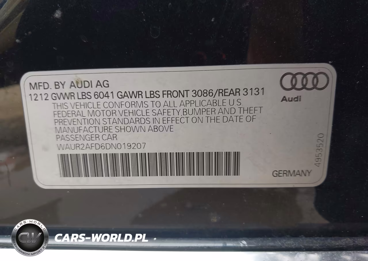 2013 Audi A8 L 4.0T VIN:WAUR2AFD6DN019207 - 9
