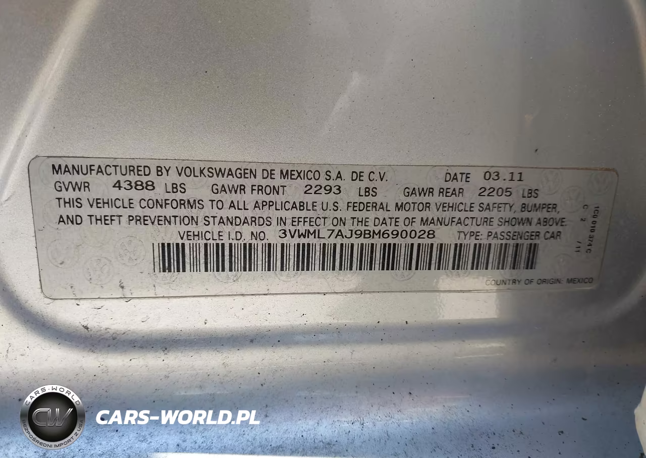 2011 Volkswagen Jetta Sportwagen 2.0L Tdi VIN:3VWML7AJ9BM690028 - 9