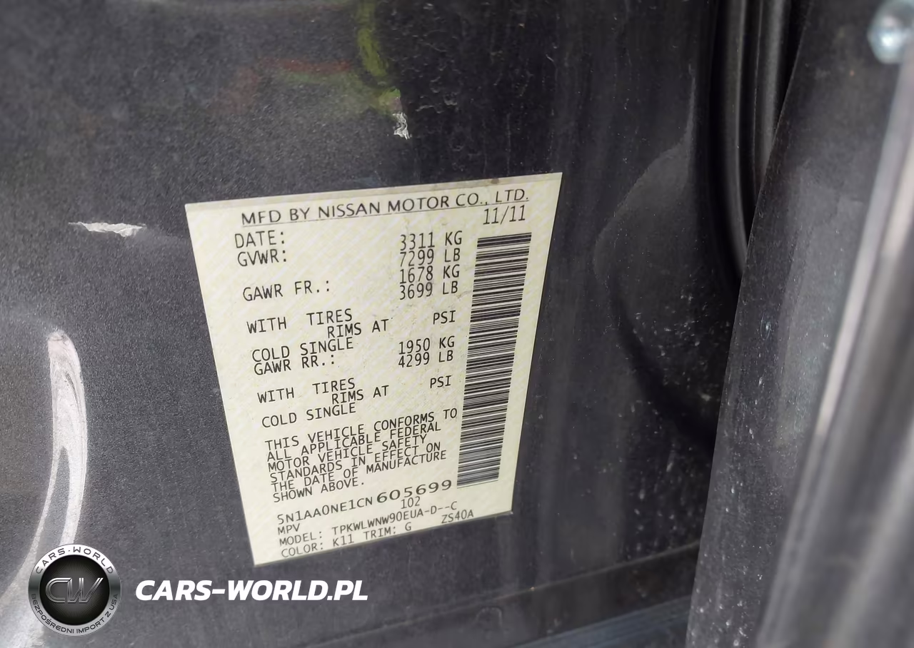 2012 Nissan Armada Platinum VIN:5N1AA0NE1CN605699 - 9