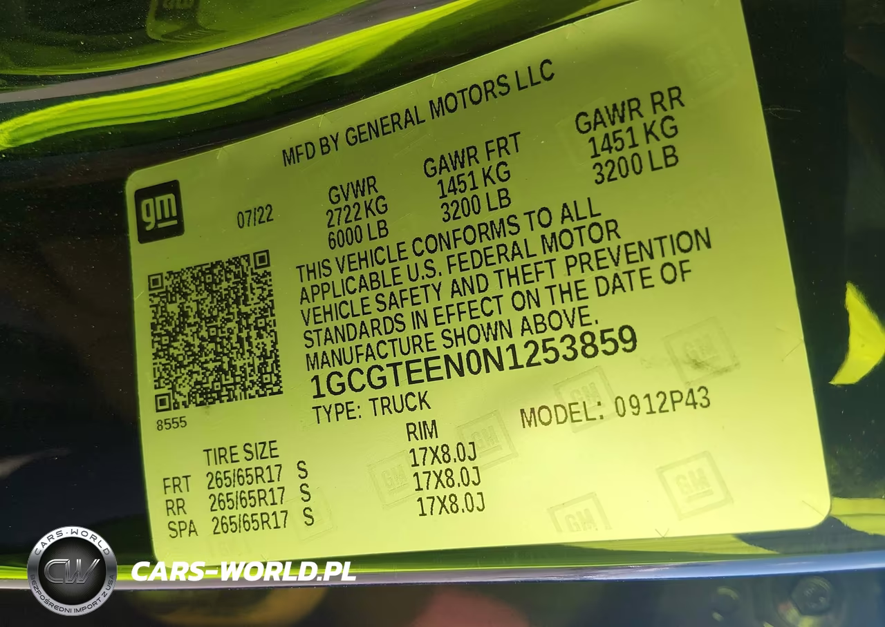 2022 Chevrolet Colorado 4Wd Short Box Zr2 VIN:1GCGTEEN0N1253859 - 9