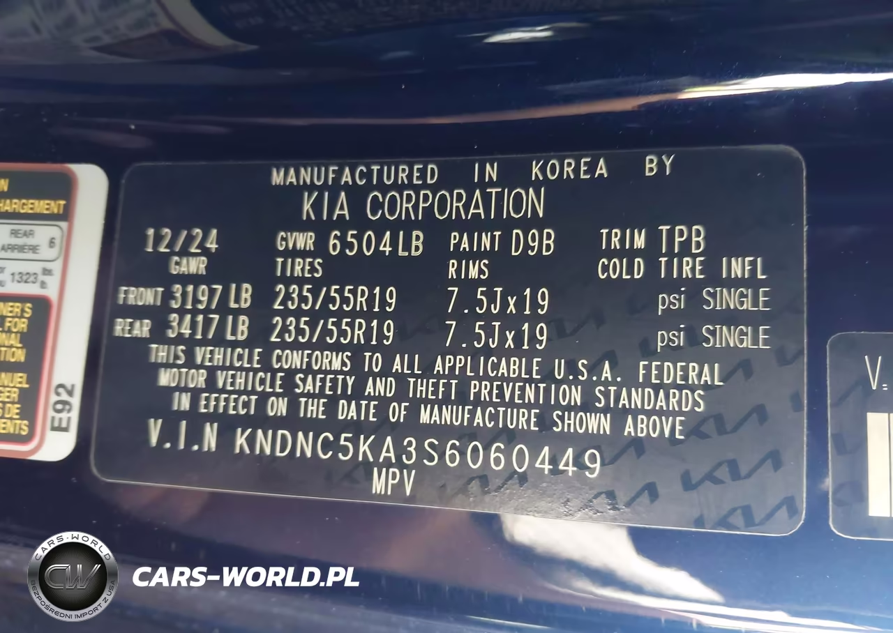 2025 Kia Carnival Mpv Hybrid Ex VIN:KNDNC5KA3S6060449 - 9