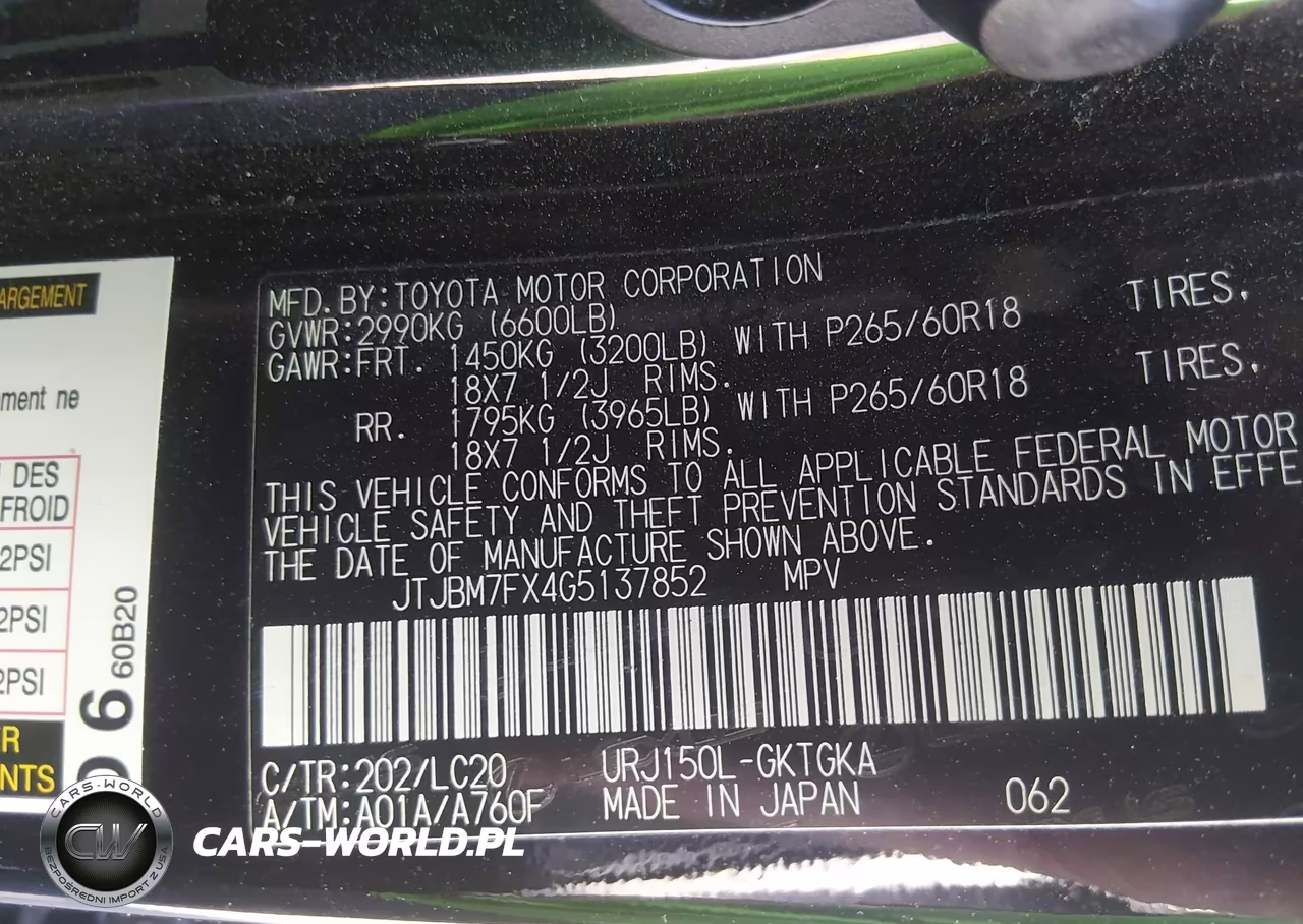 2016 Lexus Gx 460 VIN:JTJBM7FX4G5137852 - 9