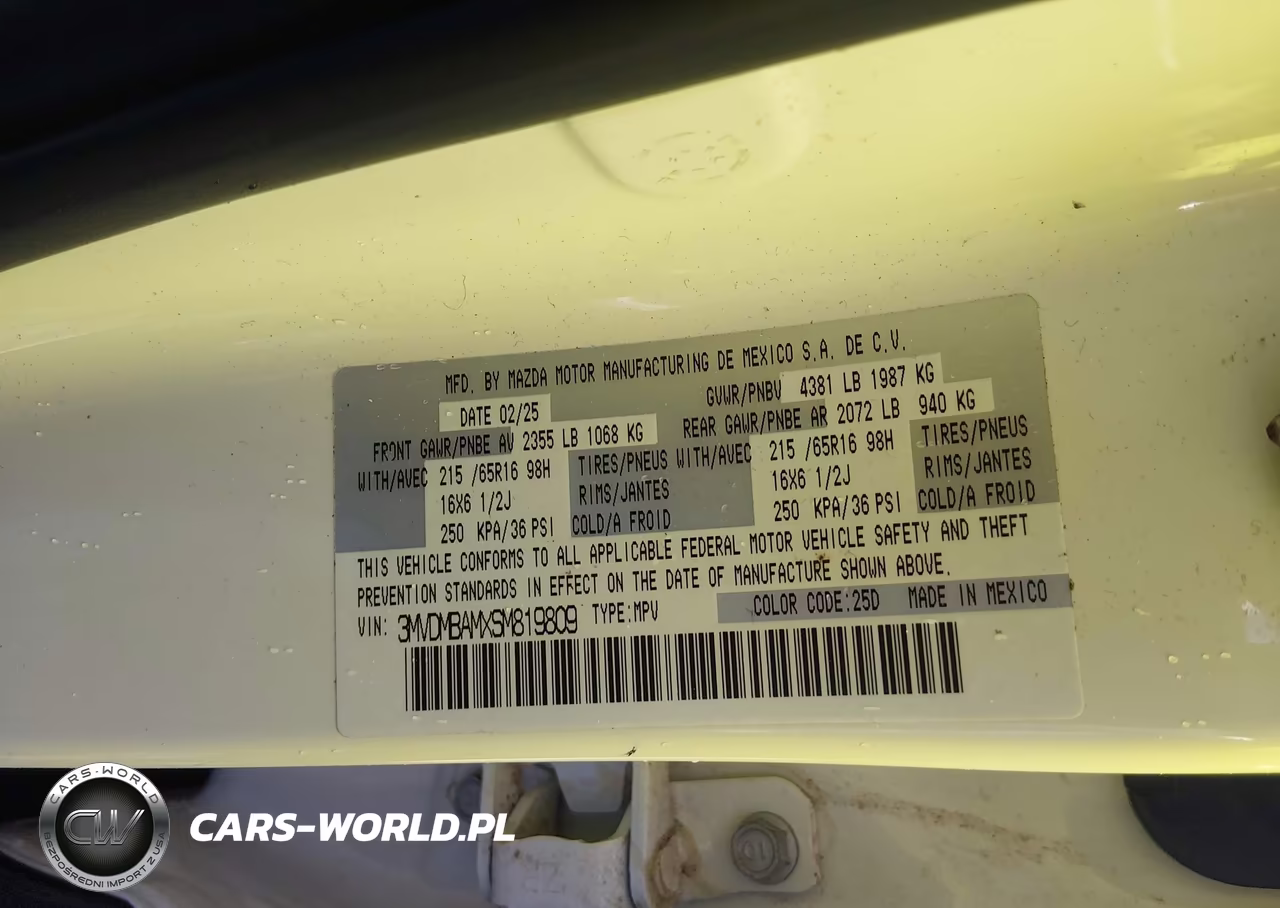 2025 Mazda Cx-30 2.5 S VIN:3MVDMBAMXSM819809 - 9