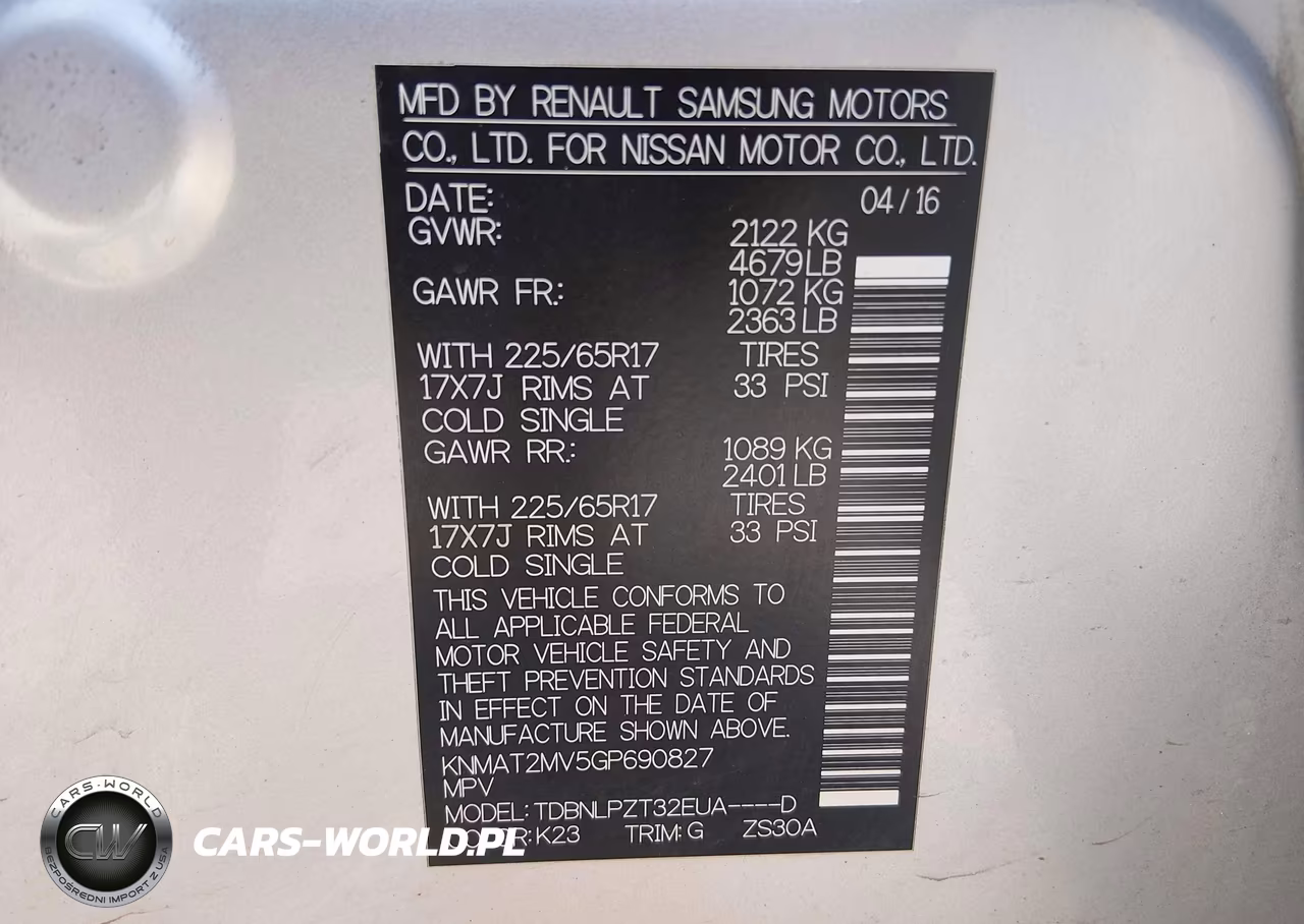 2016 Nissan Rogue S-Sl-Sv VIN:KNMAT2MV5GP690827 - 9