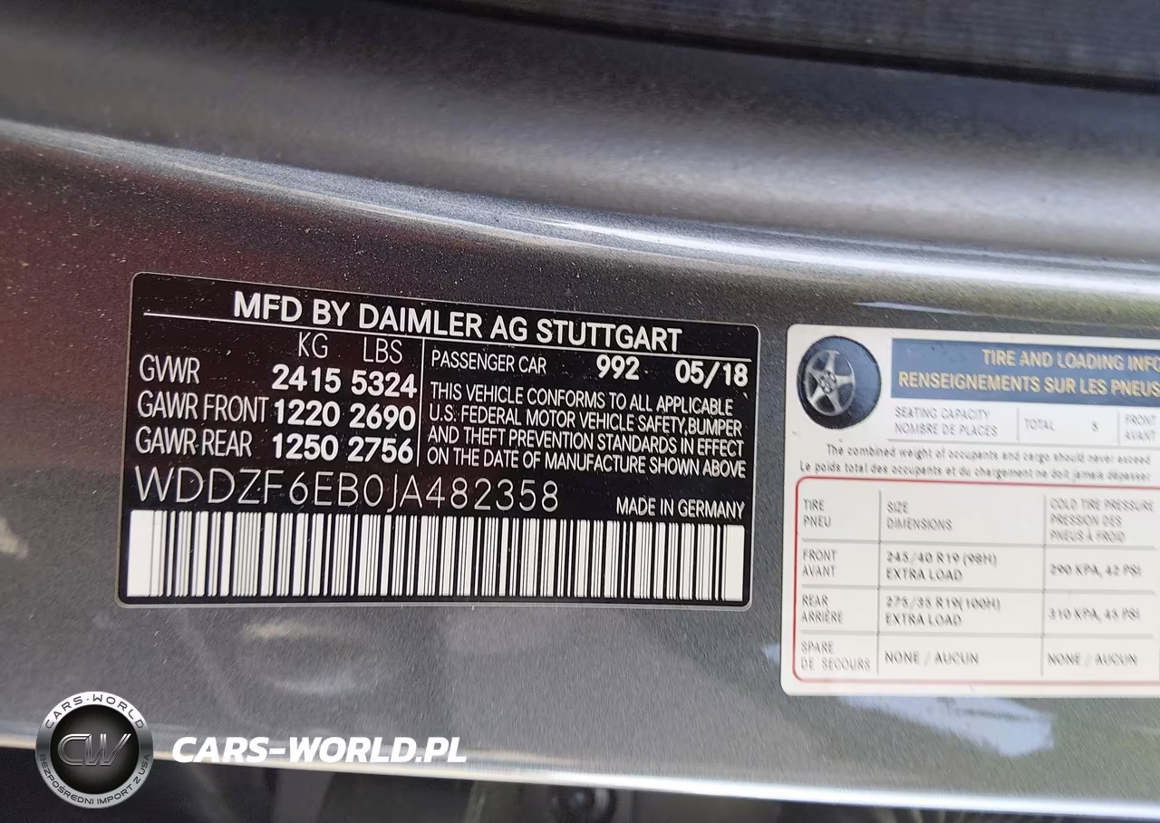 2018 Mercedes-Benz Amg E 43 4Matic VIN:WDDZF6EB0JA482358 - 9
