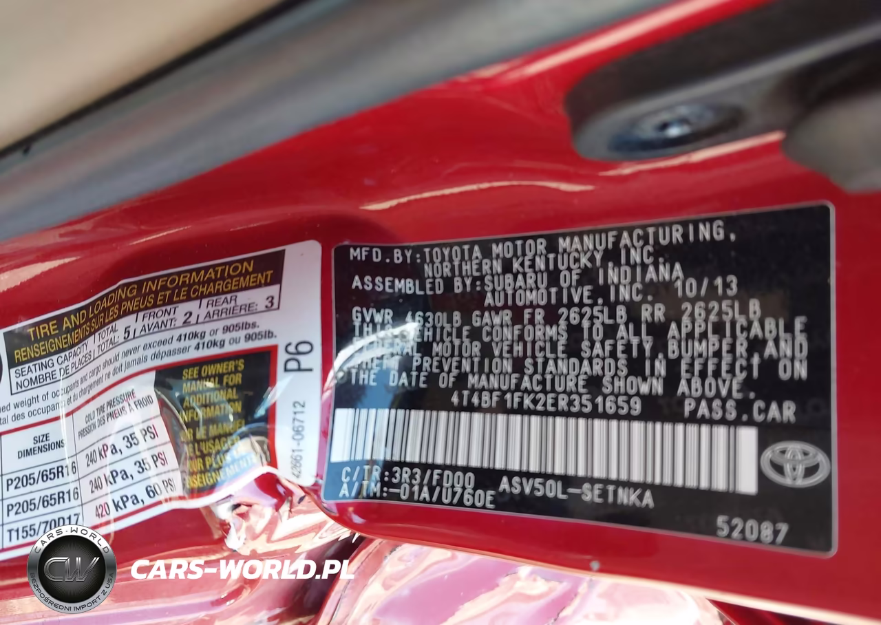 2014 Toyota Camry Le VIN:4T4BF1FK2ER351659 - 9