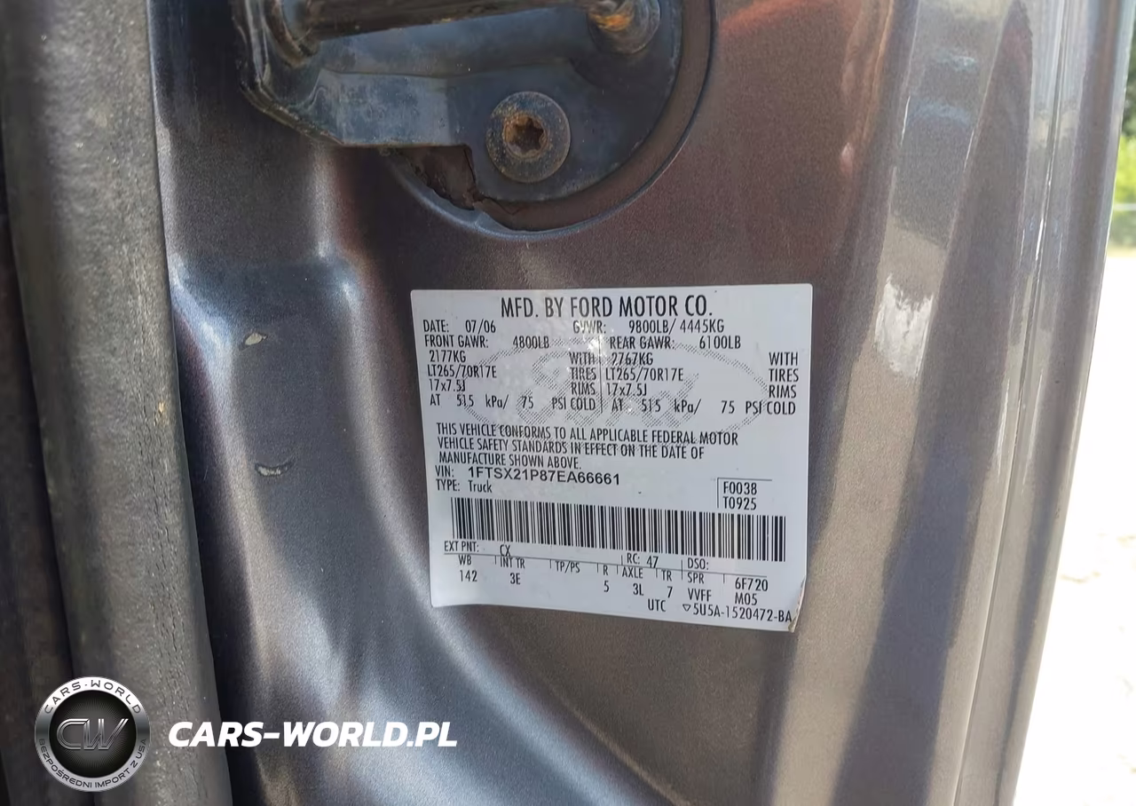 2007 Ford F-250 Lariat-Xl-Xlt VIN:1FTSX21P87EA66661 - 9