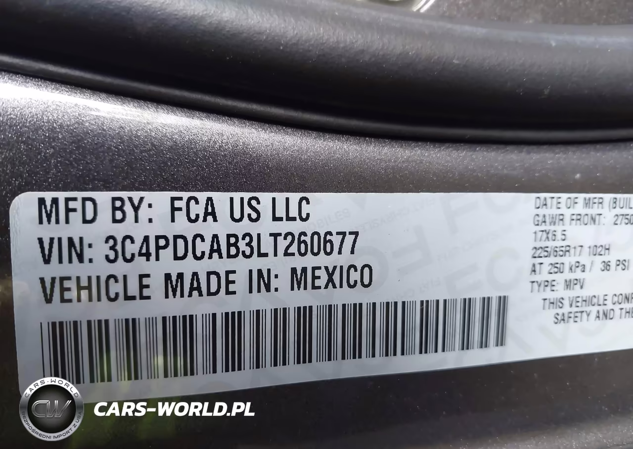 2020 Dodge Journey Se Value VIN:3C4PDCAB3LT260677 - 9