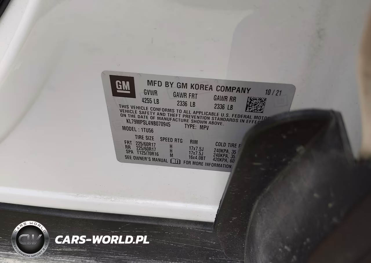 2022 Chevrolet Trailblazer Fwd Lt VIN:KL79MPSL4NB070945 - 9