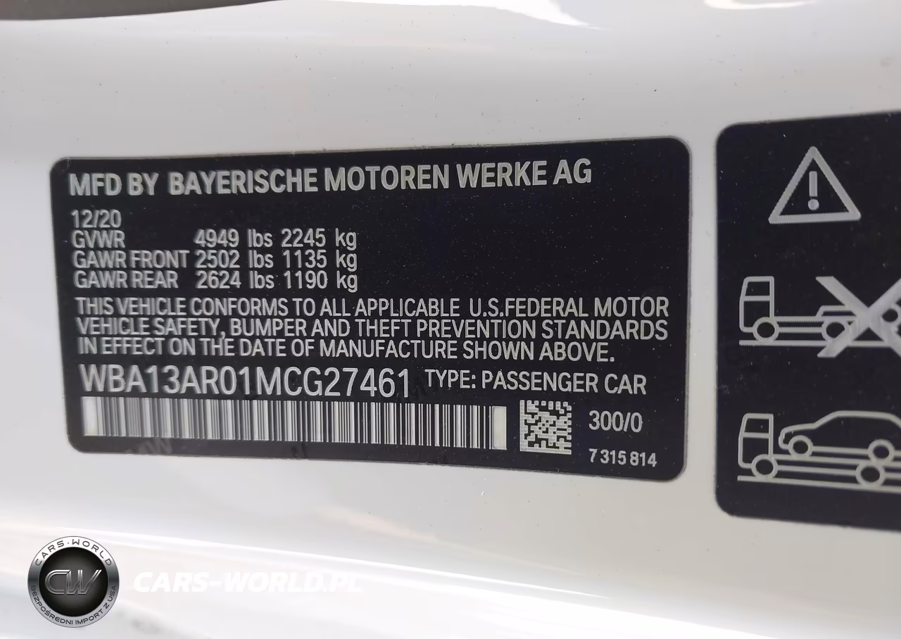 2021 BMW M440I xDrive VIN:WBA13AR01MCG27461 - 9