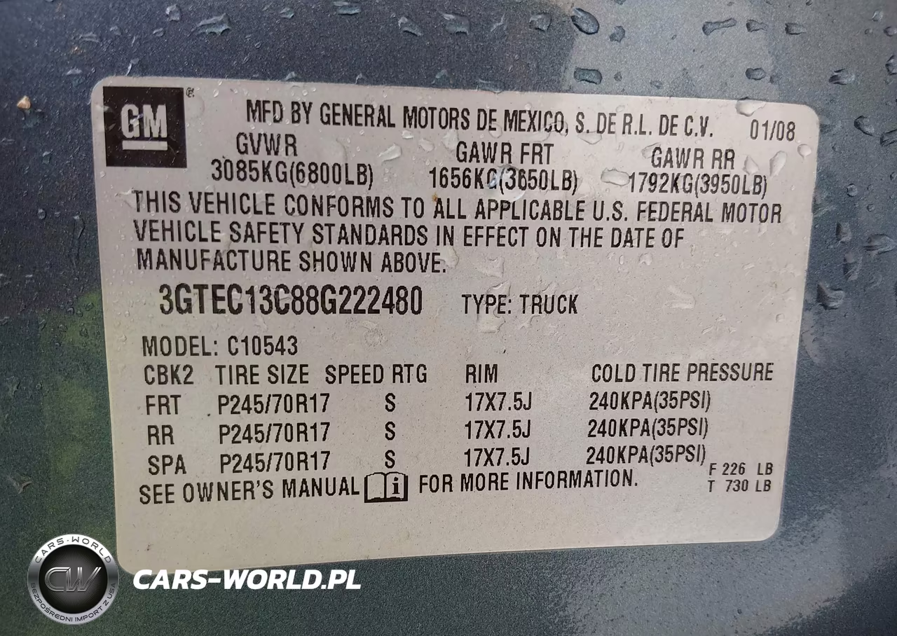 2008 GMC Sierra 1500 Sl VIN:3GTEC13C88G222480 - 9