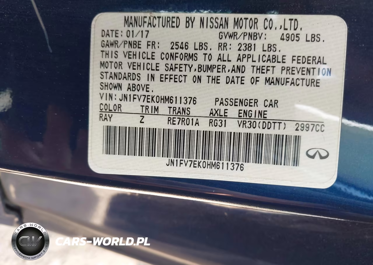 2017 Infiniti Q60 3.0T Red Sport 400 VIN:JN1FV7EK0HM611376 - 9