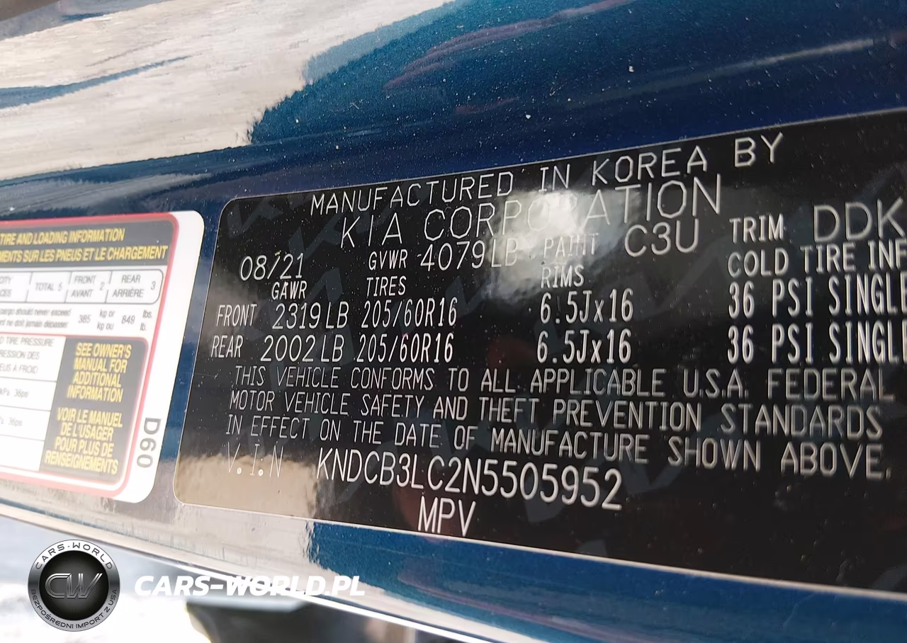2022 Kia Niro Lx VIN:KNDCB3LC2N5505952 - 9